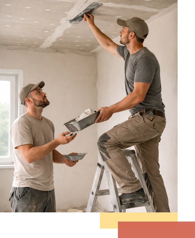 Шпаклевка потолка из гипсокартона в Шуе качественно и быстро