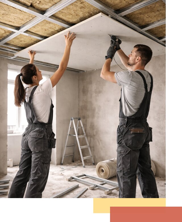 Звукоизоляция потолка из ГКЛ в Шуе профессионально и надежно