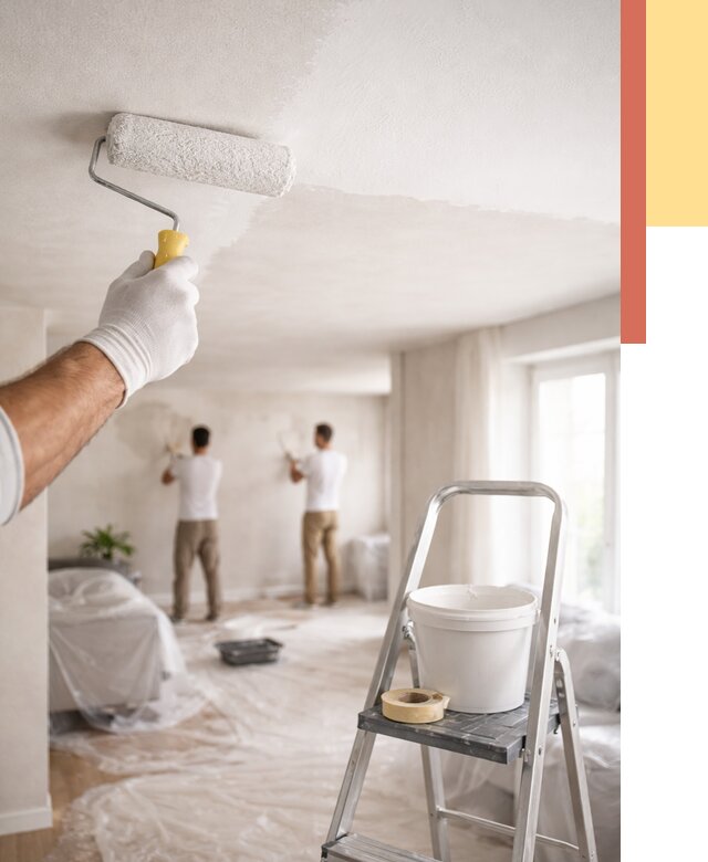 Покраска потолка акриловой краской в Шуе от 2570 руб. | ОТДЕЛОЧНИК-Шуя