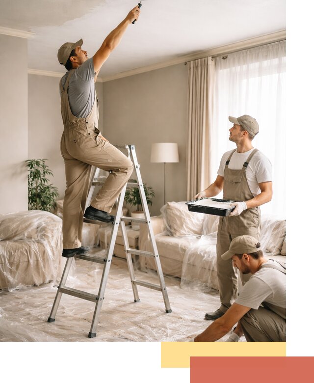 Покраска потолков акриловой краской в Шуе качественно и быстро