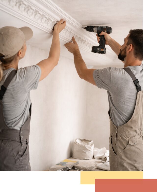 Профессиональный монтаж лепнины на потолок в Шуе