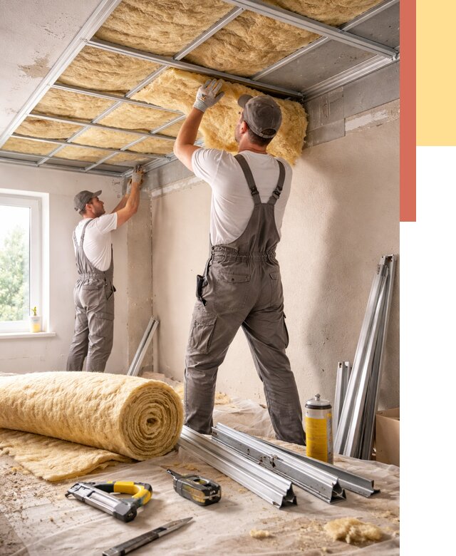 Утепление потолка в Шуе от 7402 руб/м2 — недорого, быстро, под ключ | ОТДЕЛОЧНИК-Шуя