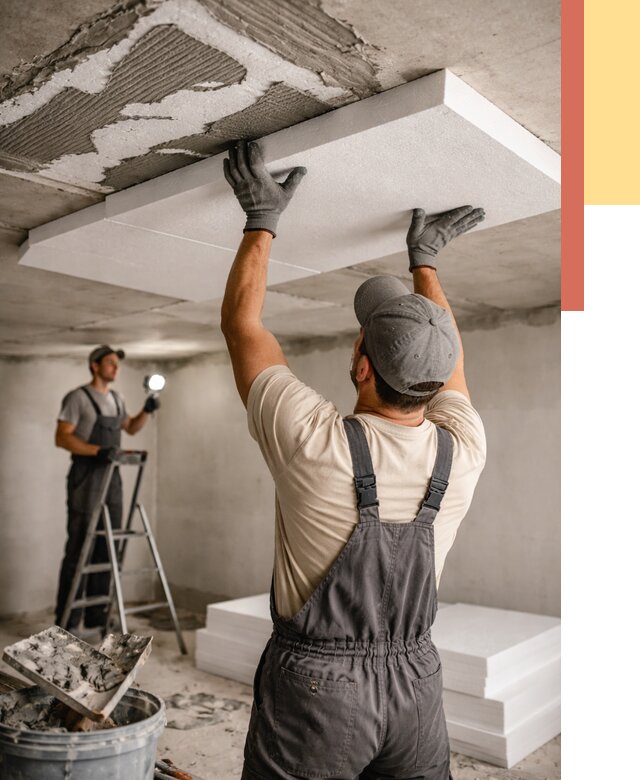 Утепление потолка пенопластом в Шуе от 4626 руб/м2 — недорого и быстро | ОТДЕЛОЧНИК-Шуя